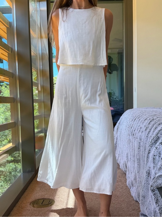 Nordstrom Pants - MVN White Summer Wide Leg Jumpsuit